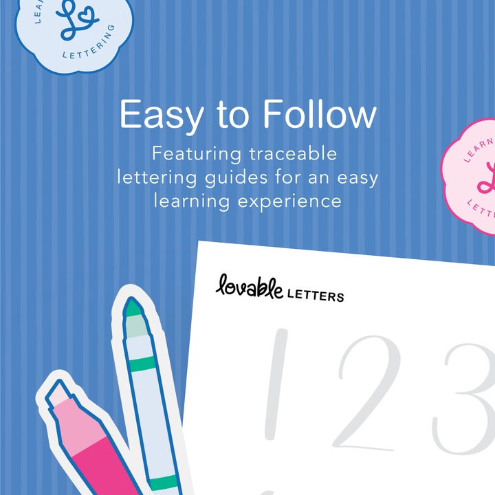 Numbers Lettering Worksheet