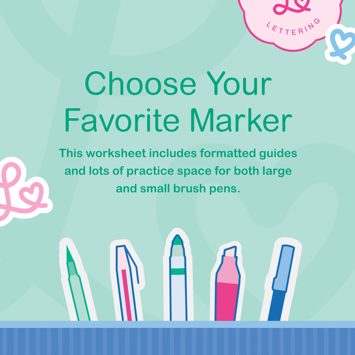 Months of the Year Lettering Worksheet