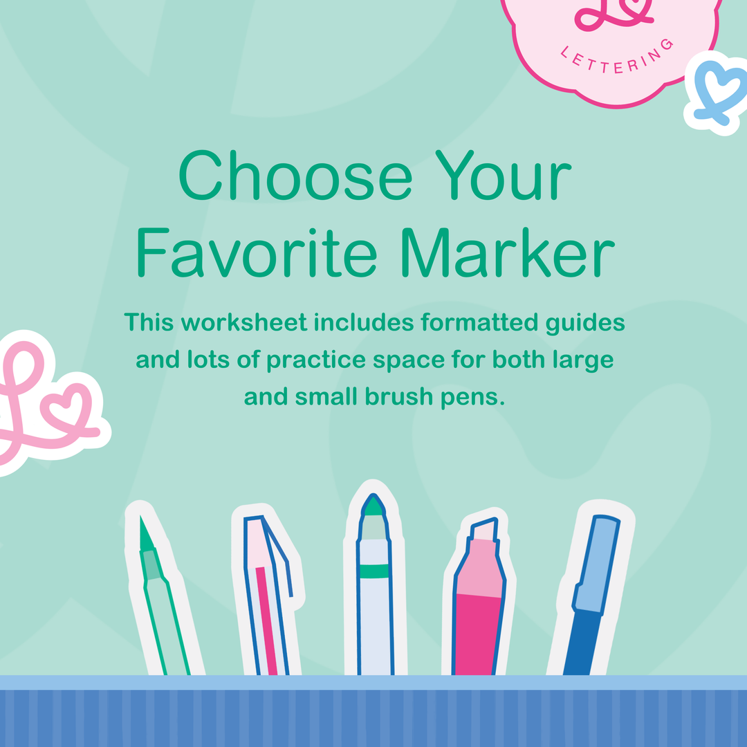 Numbers Lettering Worksheet