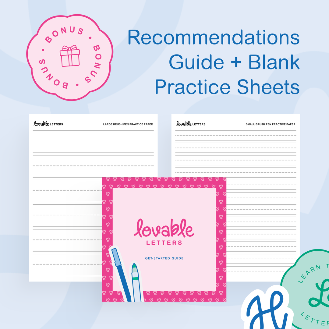 Planning Lettering Worksheet Bundle – Shop Lovable Letters
